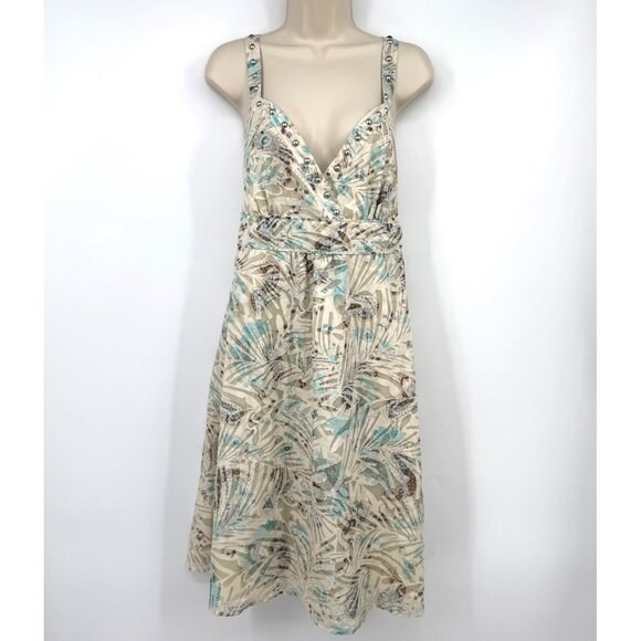 Coastal Cowgirl Roper Dress off White With Floral Pattern Western Cowgirl gromme - Picture 1 of 11
